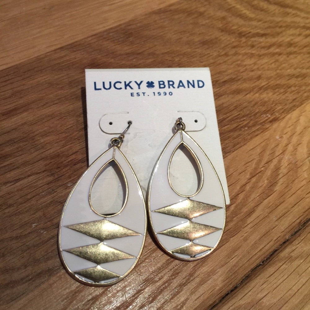 Lucky Brand White Gold Earrings
